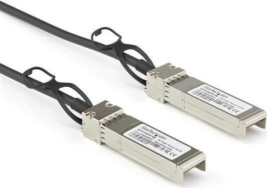 StarTech.com SFP+ DAC Kabel 10 GbE, passives Kupfer Twinaxial Direktanschlusskabel, kompatibel mit Dell EMC DAC-SFP-10G-2M, Farbe: Schwarz, Länge: 3 m - Bild 1