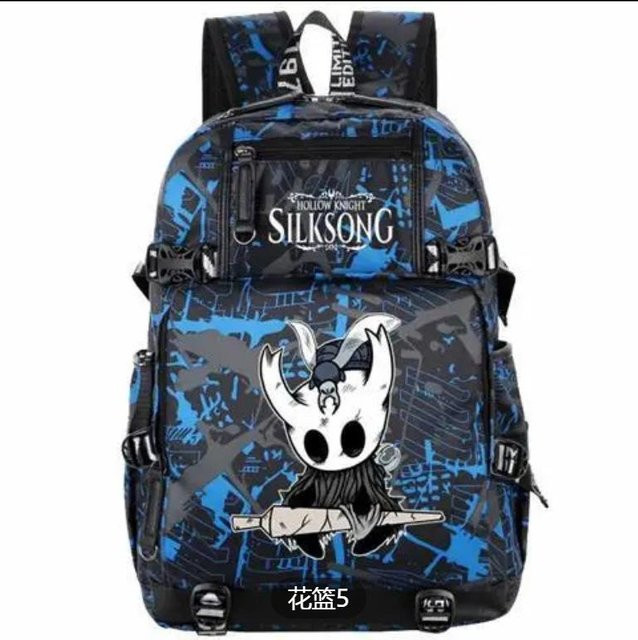 3-teiliges Schulrucksack-Set in Blau aus Oxford-Stoff mit großem Fassungsvermögen inklusive Federmäppchen und Schultergurt - Bild 1