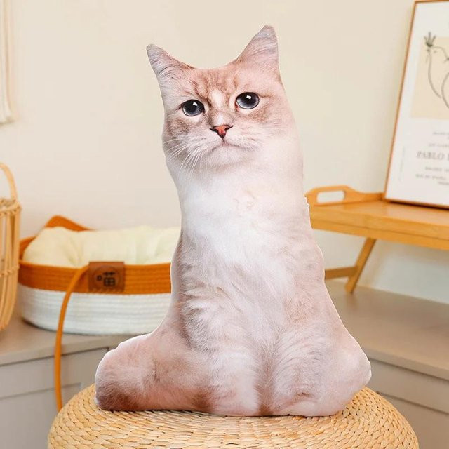 Kidsly Katzen Plüschtier, Weiß, 48cm - Bild 1