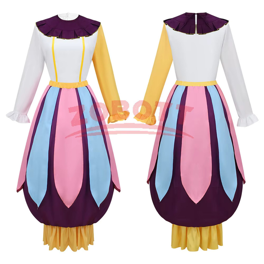 ZOBOTT Teekanne Mrs. Potts Cosplay Kostüm, Bunt / Mehrfarbig, Disney - Bild 2