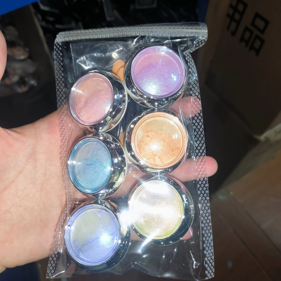 MAFANAILS Aurora Meerjungfrau Nail Art Pulver, 6 Gläser, Holographisch, Perlglanz Chrom Pigment - Bild 4