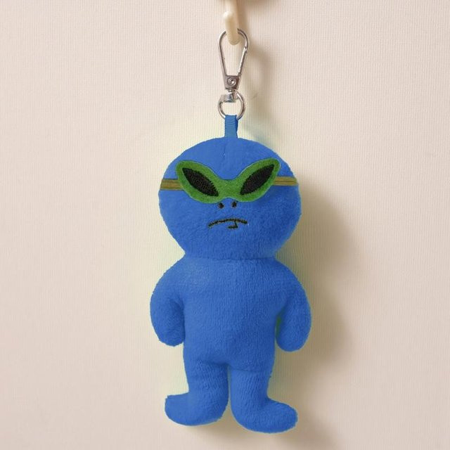 Yiran toy Alien Plüsch Anhänger, grau, 10cm - Bild 1