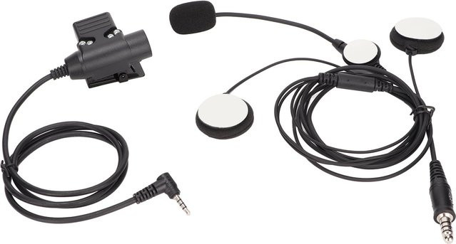 Motorrad-Headset mit Geräuschreduzierung und Stereo-Sound, bilaterales Helm-Headset inklusive U94 PTT in Grau - Bild 1