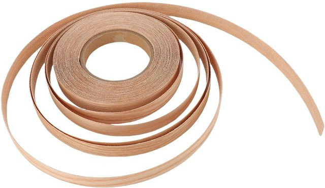 Kantenbandleiste KONNWEI aus Eichenholzfurnier, Farbe: Braun/Beige, Breite: 1,9 cm, Länge: 15 m, zum Aufbügeln mit Schmelzkleber für Schrankmöbel - Bild 1