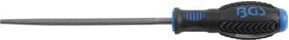 BGS Werkstattfeile 6577 rund Hieb 2 grau Länge: 150 mm - Bild 1