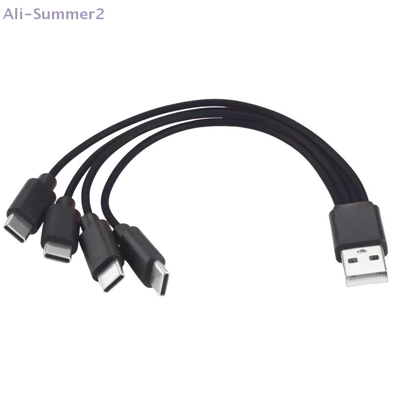Summer2 4-in-1 Multi-USB-C-Splitterkabel für Laptops, Tablets und Huawei PC, Schwarz - Bild 4