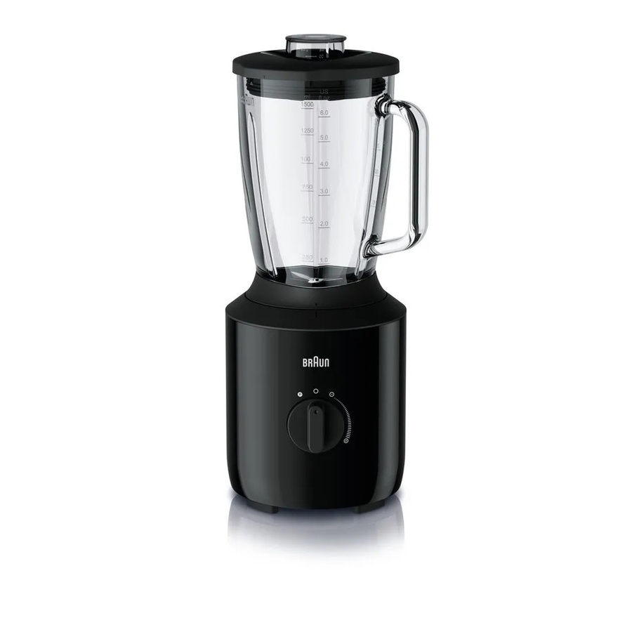 Braun PowerBlend3 JB 3150 BK Standmixer Schwarz mit Glasbehälter und Pulse-Funktion - Bild 2