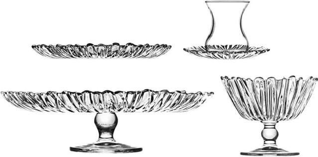 Pasabahce Aurora 20-teiliges Servierset aus Glas in Transparent - Bild 1