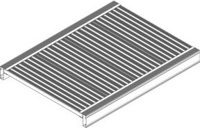 MUNK Günzburger Plattform mit geriffeltem Aluminium-Belagprofil in Silber - Bild 1