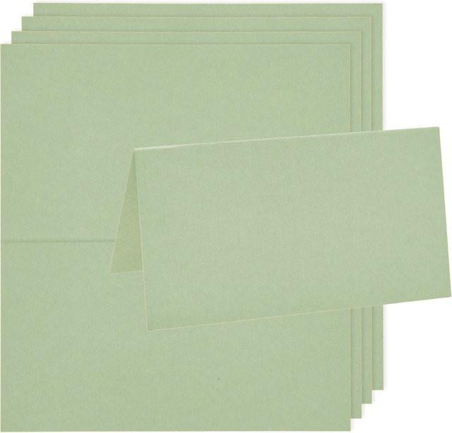 Rico Design Paper Poetry Luxury Tischkarten in Lindgrün - Bild 1
