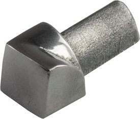 Fuchs Design Fliesenschiene-Innenecke aus Edelstahl in Silber, B/H: 6 x 3 cm - Bild 1