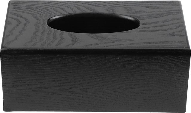 Schwarze Taschentuchbox aus Holz von mfySpace als elegantes Serviettenetui - Bild 1