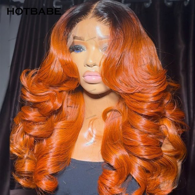 HOTBABE Echthaarperücke, lockig, Super Double Drawn, HD Lace Frontal, 400 Dichte - Bild 1
