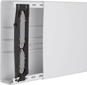 Hager Leitungsführungskanal LF6023007035 Kabelkanal aus Kunststoff, Grau, B/H/T: 23,0 x 6,0 x 6,0 cm, Länge: 200 cm - Bild 1