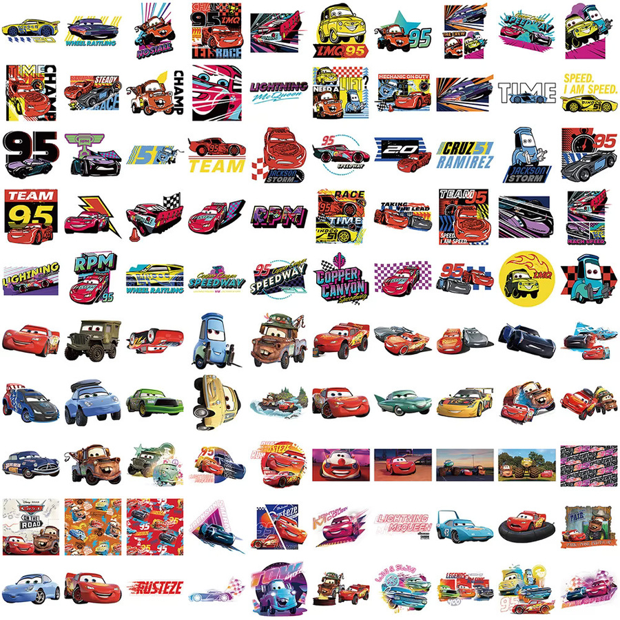 Disney Cars Lightning McQueen Cartoon-Aufkleber, 10/30/50/100 Stück - Bild 3