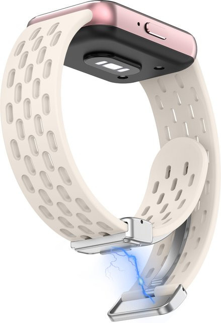 Samsung Uhrenarmband Silikon, Weiß, Unisex - Bild 1