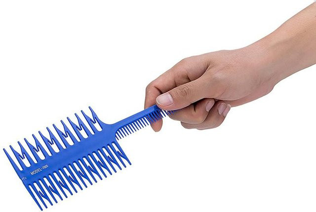 CosyHome Haarsträhnen-Abteilkamm, Blau - Bild 1