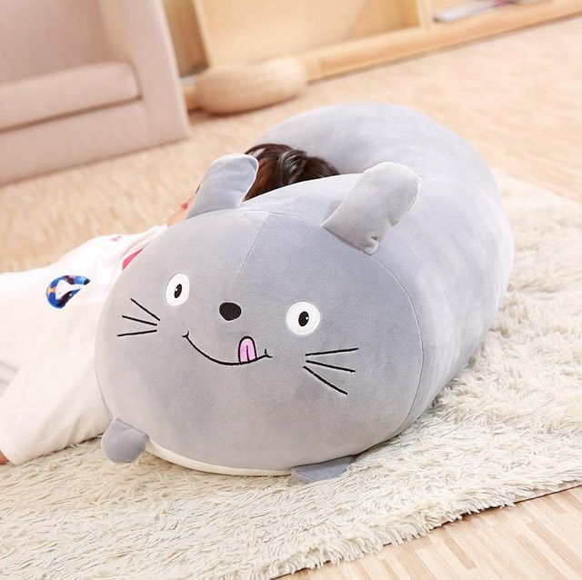 Yiran toy Sumikko Gurashi Eck-Bio-Kissen, Plüschtier, 20cm, Grau - Bild 1