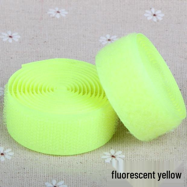 CreativeCorner Selbstklebende Klettmanschetten aus Nylon in Bunt und Gelb, Breite: 2 cm - Bild 1