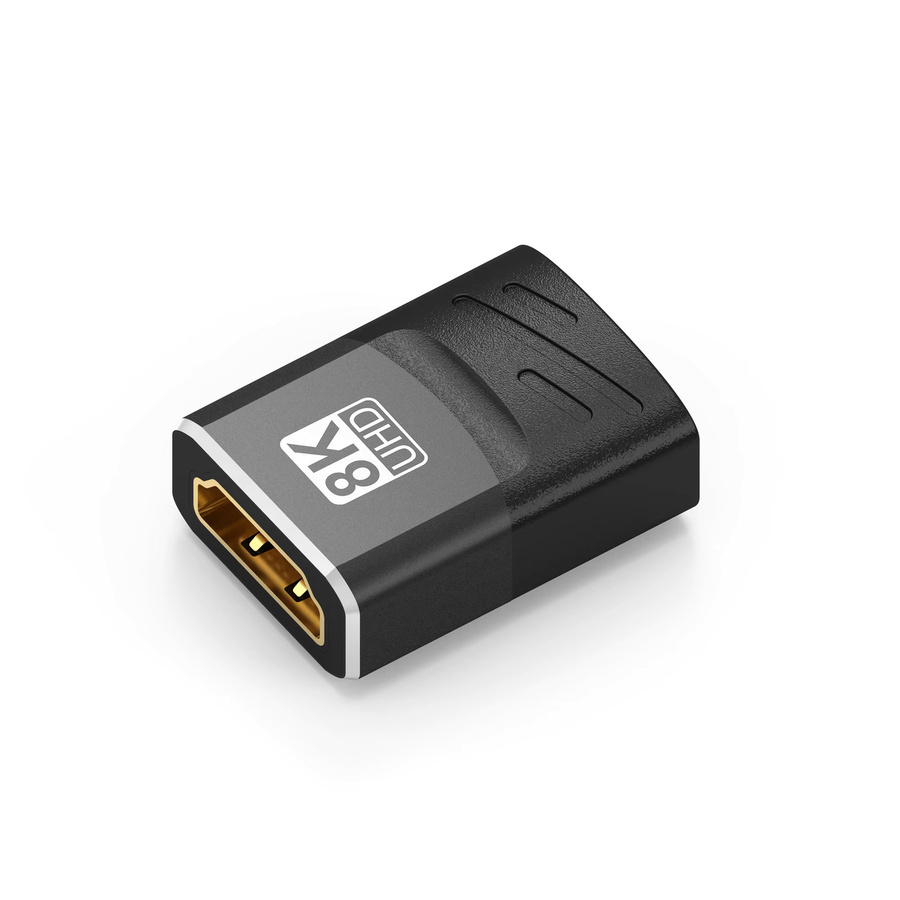 FDBOY HDMI-Koppler 8K HDMI 2.1 Verlängerungsadapter in Schwarz, unterstützt 8K@60Hz, 4K@120Hz, 120UHD, 3D und HDR - Bild 2