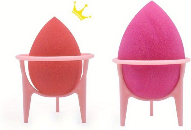 Baopinger Puff-Aufbewahrungsregal, 2 Stück, pink, Kunststoff - Bild 1