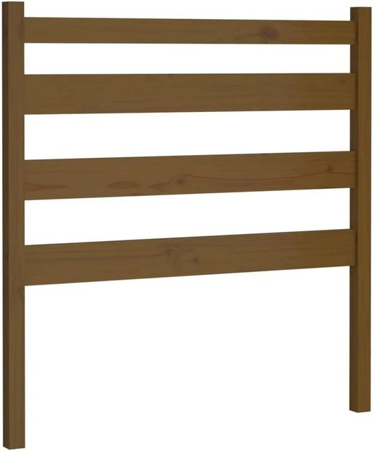 vidaXL Kopfteil aus Kiefer-Massivholz in Honigbraun mit Lattendesign, B/T/H: 96 x 4 x 100 cm - Bild 1