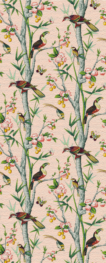 Nobilis Mural Josephine GRD64 Wandtattoo mit floralem Design in Pink und Multicolour - Bild 2