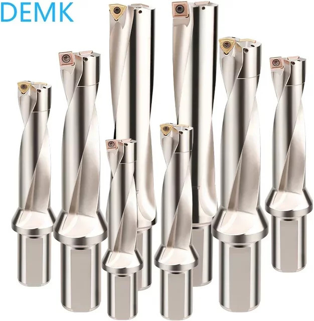 XCMY SP-Serie Wendeschneidbohrer U-Bohrer in Silber für Drehmaschine und CNC-Maschinen mit SPMG-Einsätzen für Metallbohrungen - Bild 1