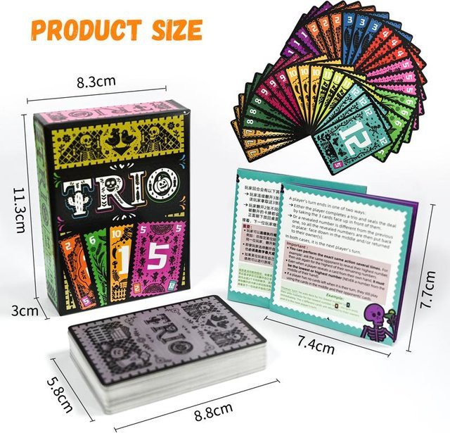 Trio, Brettspiel, Familienspiel, Partyspiel, 3-6 Spieler, ab 14 Jahren - Bild 1