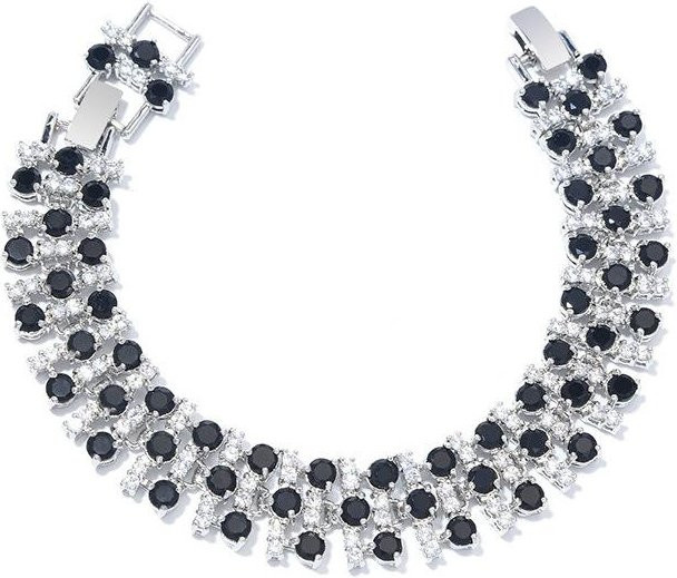 YIRAN Armband, Blumen-Zirkonia, gray, Damen - Bild 1