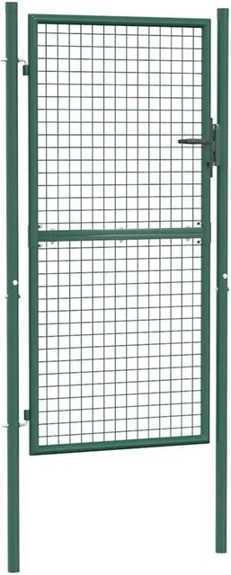 vidaXL Gartentor aus Stahl in Grün, B/H: 100 x 175 cm - Bild 1