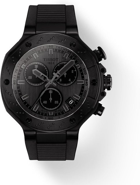 Tissot Chronograph, Quarz, Edelstahl, 45 mm, Silikon, Herren - Bild 2