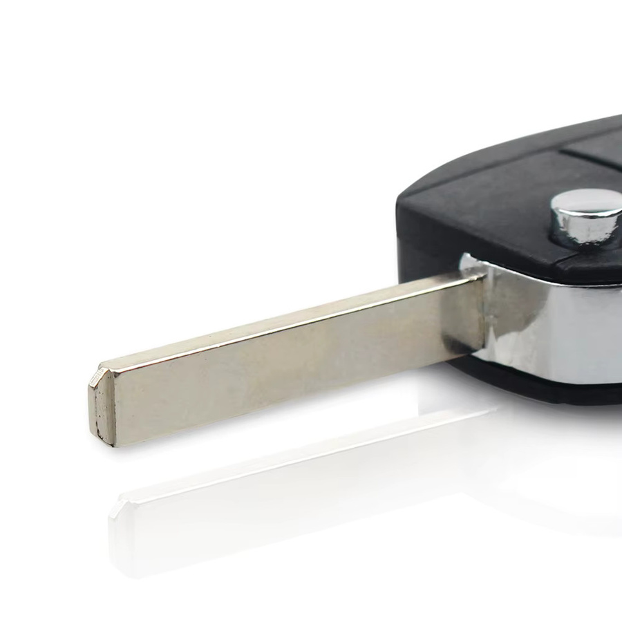 KEYYOU Klappschlüssel Gehäuse mit 2 Tasten für Toyota Aygo, Citroen C1, C3 und Peugeot 307 in Schwarz - Bild 2