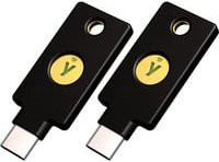 Yubico YubiKey 5C NFC Sicherheitsschlüssel in Schwarz und Gold mit USB-C und NFC - Bild 1
