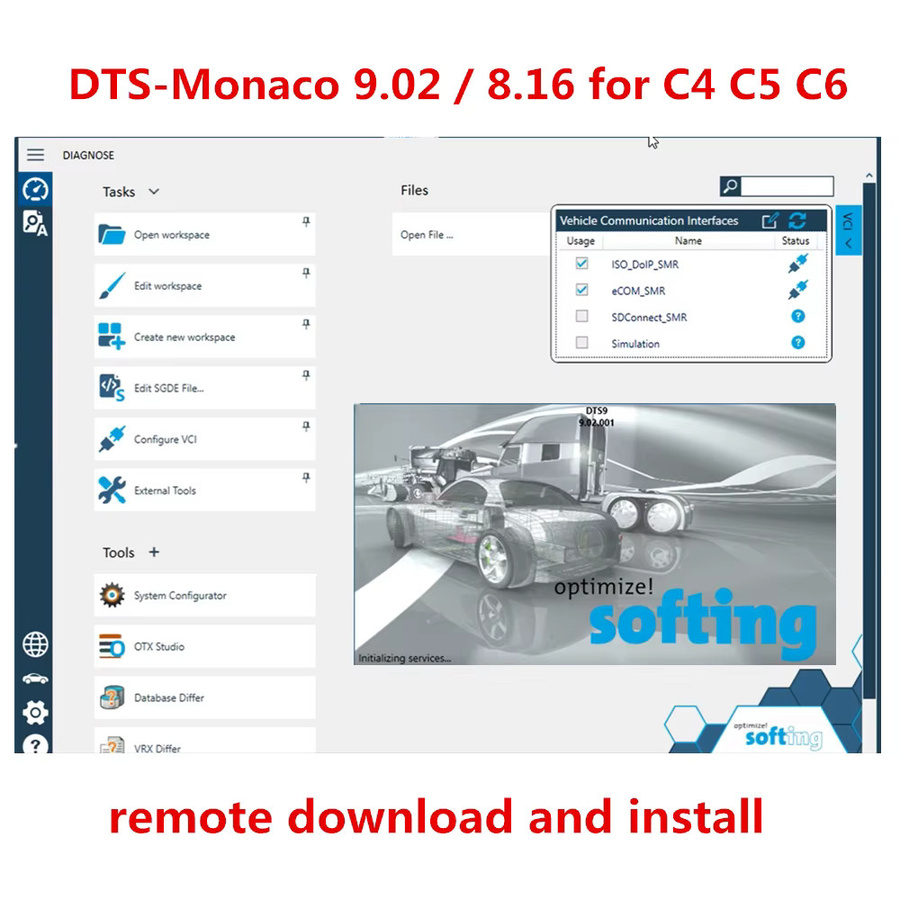 DTS Multiplexer VCI für MB Star C4 C5 C6 mit DTS Monaco V9.02 und DTS V8.16 für Openport Remote Online Installation und Aktivierung - Bild 2