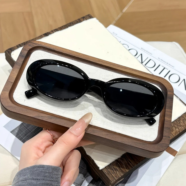 CAIPAI Sonnenbrille, Vollrand, oval, Kunststoff, schwarz, Unisex - Bild 1