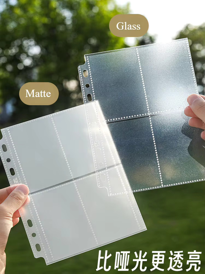 StarMate 10 Klarsichthüllen für A4-Ordner in Transparent, säurefrei und ohne CPP mit 4/9-Raster zur Aufbewahrung von Fotokarten - Bild 2