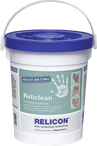 Relicon by HellermannTyton Reliclean WH 70 435-01601 Handreinigungstücher, Weiß, 70 Stück - Bild 1