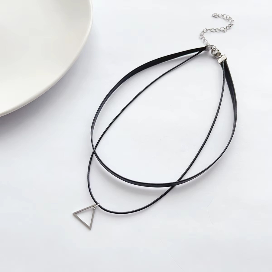 Choker-Halskette Edelstahl, Vintage, Silber, Damen - Bild 2