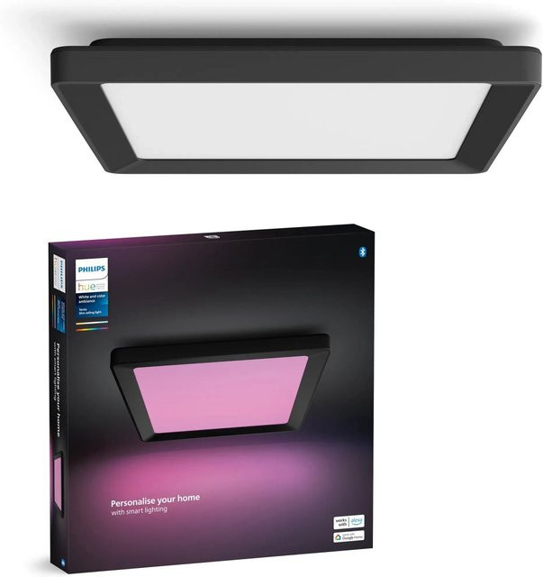 Philips Hue LED-Panel Tento White & Color Ambiance S Schwarz B/T: 29,5 x 29,5 cm - Bild 1