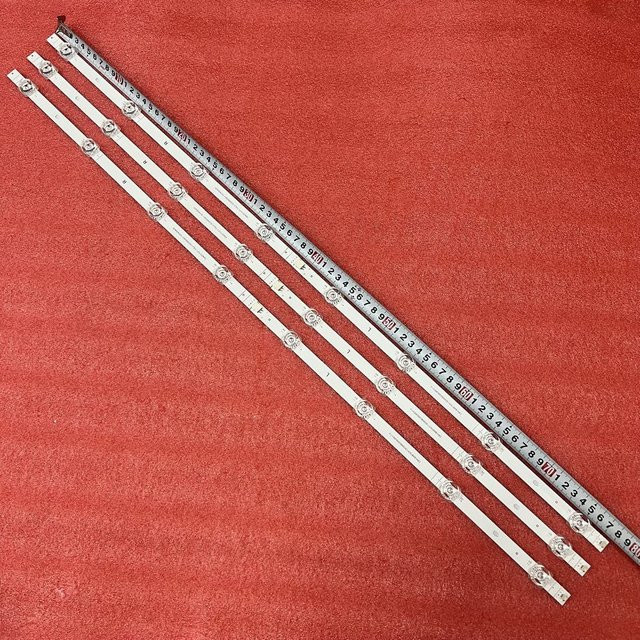 LED Hintergrundbeleuchtung Streifen mit 8 LEDs für Hisense TV Modelle 43R7G5 43R6E4 43A6G 43A6GV 43A7GV 43A6H in Weiß - Bild 1