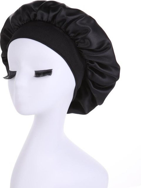 Happy6 Satinhaube, Schwarz, Damen - Bild 1