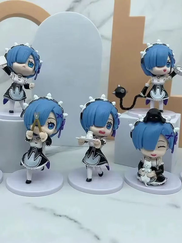 Bandai Re:ZERO Rem Anime Figur im Pyjama mit Stuhl, mehrfarbiges PVC Sammlermodell zur Dekoration - Bild 5