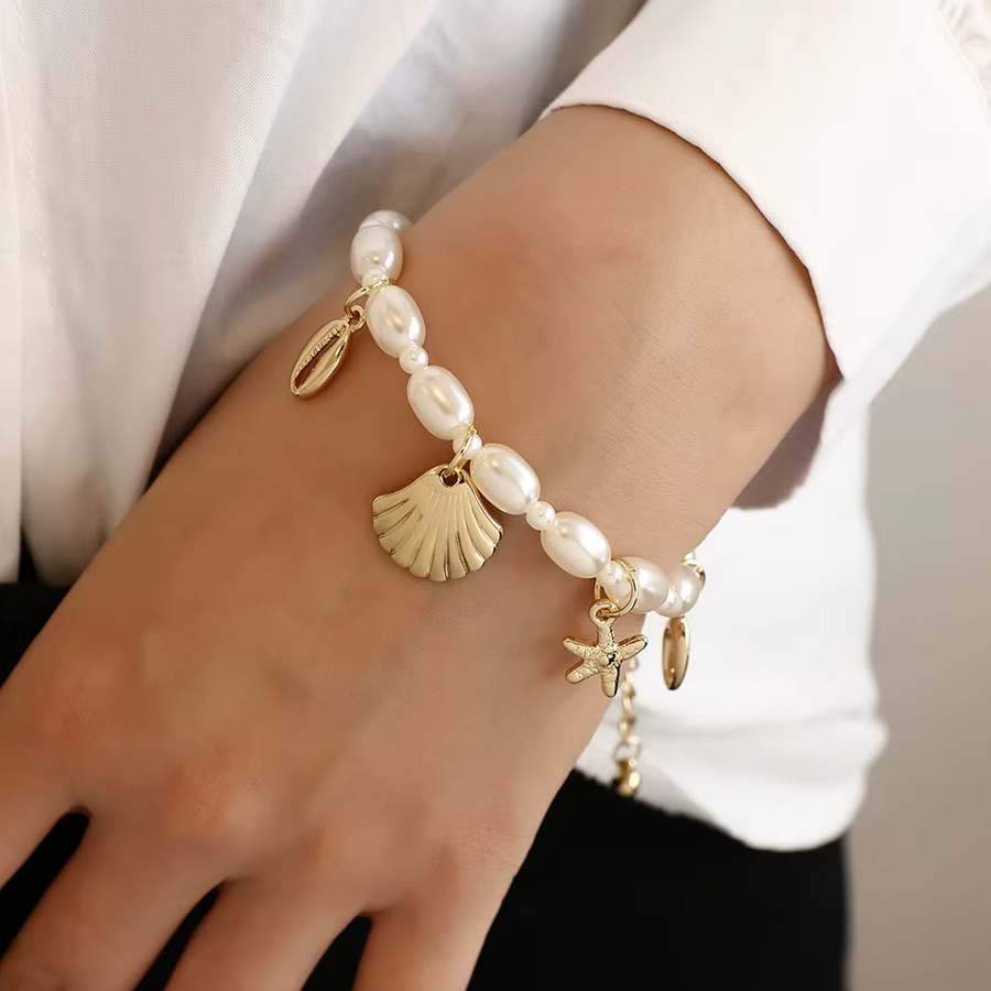 Greatera Armband, Metall, Gold, Perle, Damen - Bild 2