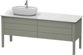 Duravit Waschtischunterschrank Luv mit 2 Schubladen und 2 Auszügen, linksseitig, Breite: 173,3 cm, Tiefe: 57 cm - Bild 1