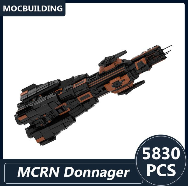 MOCBUILDING MCRN Donnager Raumschiff-Modell, Bausteine, Weltraum, 5830 Teile - Bild 1