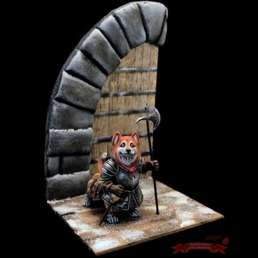 CLEAN SPACE Corgi-Wachhund, Fantasy, Resin-Soldatenmodell, 1/32 - Bild 2