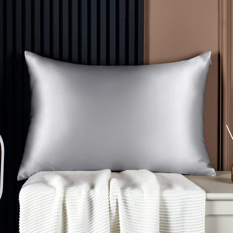 Cosy Homes Kissenbezug aus Seide und Mikrofaser-Polyester im 2er-Set, einfarbig, Unisex - Bild 4