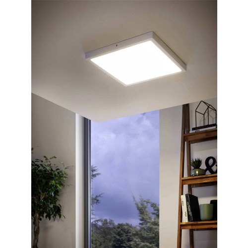 Eglo LED-Aufbauleuchte FUEVA 1 in Weiss, 25W, 2500 lm, 3000 K, H x B x T: 3 x 40 x 40 cm - Bild 2
