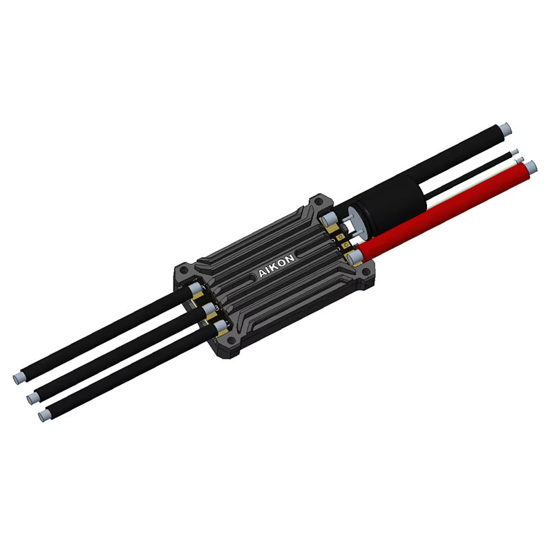 AIKON AK8 80A Single ESC, Schwarz, Metall - Bild 3